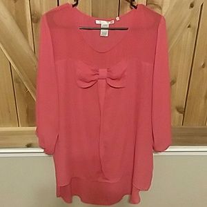 Sheer bow blouse! 🎀